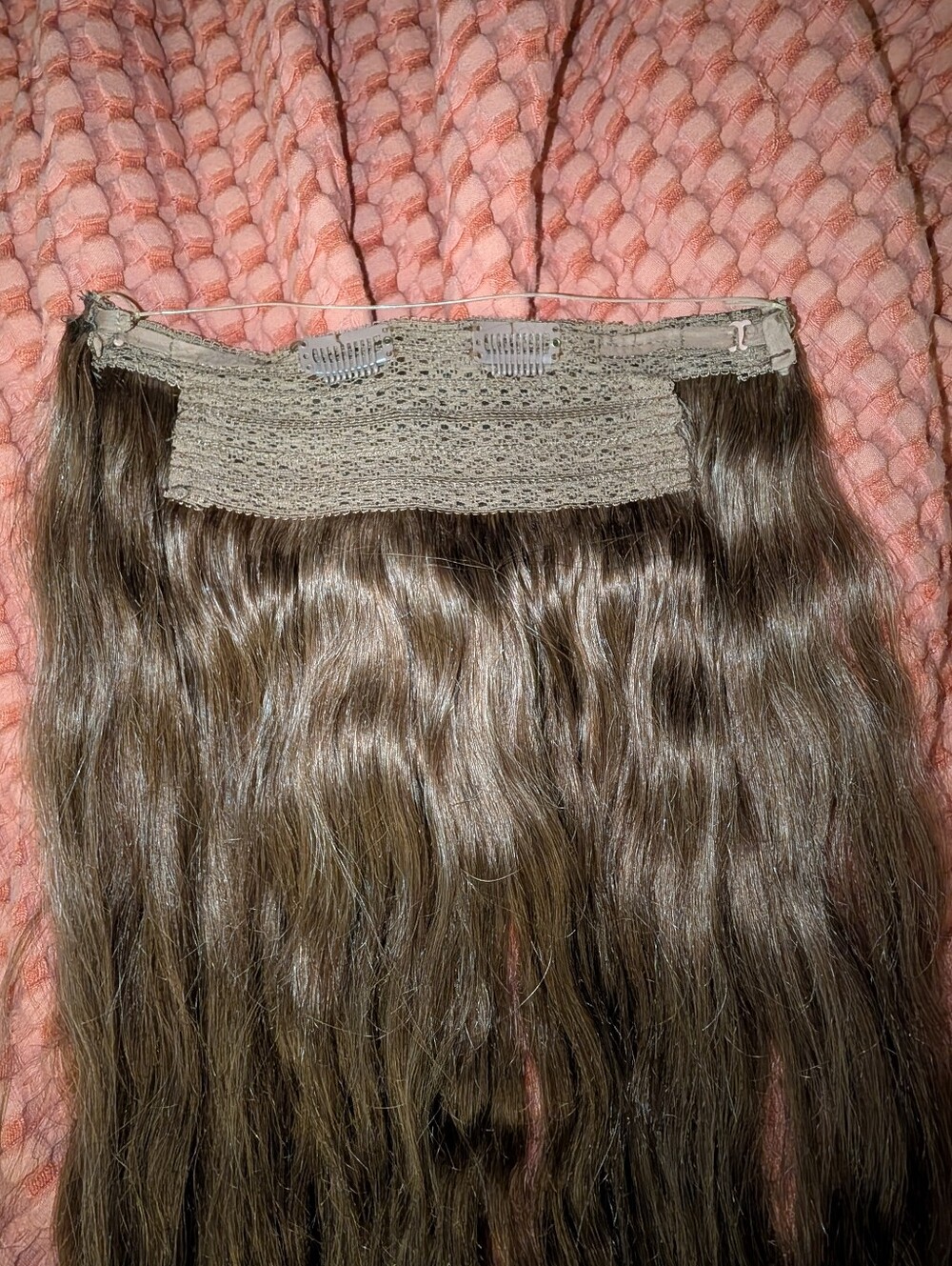 Luxy 20" Chestnut Brown Halo® Hair Extensions - Picture 5 of 5